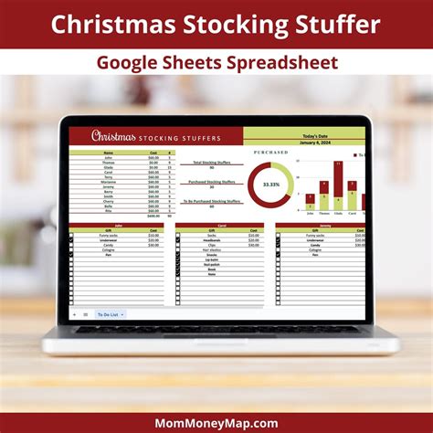 Magical festive stocking spreadsheet
